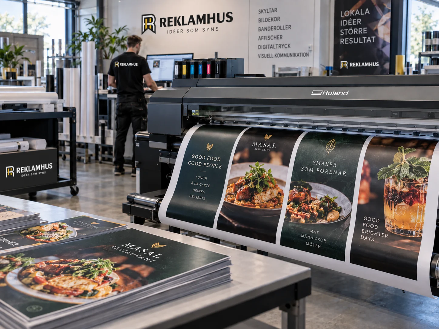 Professionell storformatsproduktion och digitaltryck